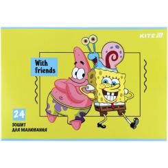Альбом для рисования Kite SpongeBob SquarePants, 24 аркуша Фото 8