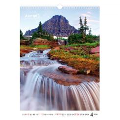 Календарь Axent настенный А3 2026 г.Waterfalls Фото 4