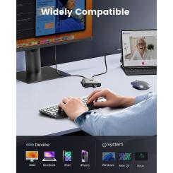 Концентратор Orico USB-C to 5-in-1 Docking Station 5Gbps Фото 4