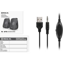Акустическая система REAL-EL S-25 USB Black Фото 9