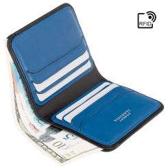 Кошелек Visconti VSL34 Lank с RFID Black-Cobalt Фото 4