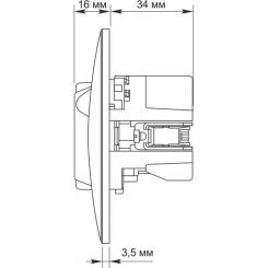 Розетка Videx VF-BNSK1GUC-SS Фото 5