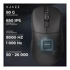 Мышка Ajazz AJ179PRO Wireless/Bluetooth/USB Charging Dock Blac Фото 10