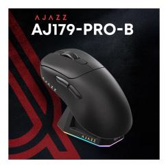 Мышка Ajazz AJ179PRO Wireless/Bluetooth/USB Charging Dock Blac Фото 4
