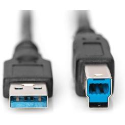 Дата кабель Digitus USB 3.0 AM/BM 1.8m black Фото 1