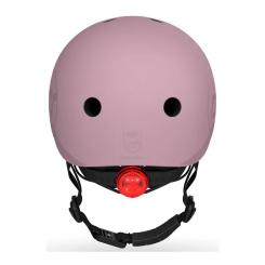 Шлем Scoot&Ride пастельно-бузковий з ліхтариком 51-53см Фото 2