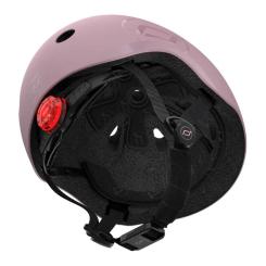 Шлем Scoot&Ride пастельно-бузковий з ліхтариком 51-53см Фото 3