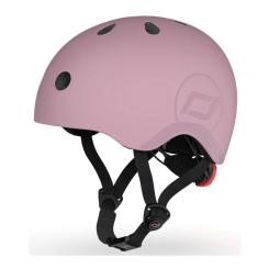 Шлем Scoot&Ride пастельно-бузковий з ліхтариком 51-53см Фото 6
