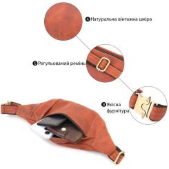 Сумка Shvigel Из натуральной кожи Рыжая Фото 3