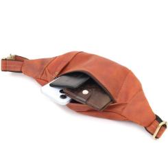 Сумка Shvigel Из натуральной кожи Рыжая Фото 6