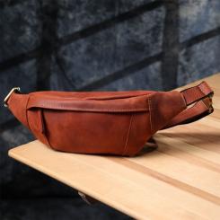 Сумка Shvigel Из натуральной кожи Рыжая Фото 7