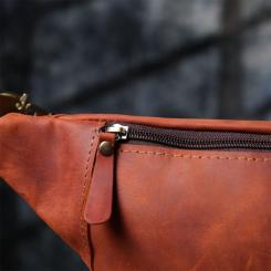 Сумка Shvigel Из натуральной кожи Рыжая Фото 8