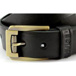 Ремень Shvigel Кожаный Черный Фото 2