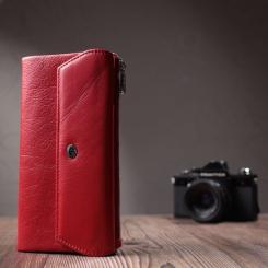 Кошелек ST Leather Из натуральной кожи Красный Фото 9