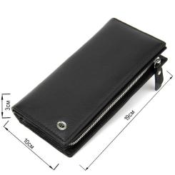 Кошелек ST Leather Шкіряний Чорний Фото 2
