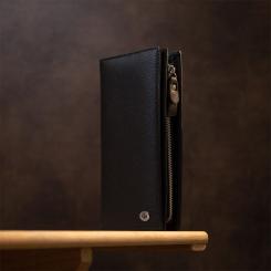 Кошелек ST Leather Шкіряний Чорний Фото 7