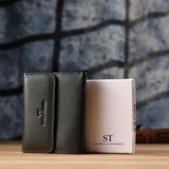 Кошелек ST Leather Из натуральной кожи Зеленый Фото 10