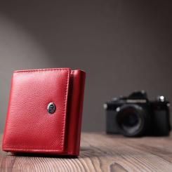 Кошелек ST Leather З натуральної шкіри Червоний Фото 8