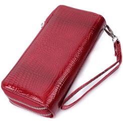 Кошелек ST Leather Из лакированной натуральной кожи Красный Фото 1