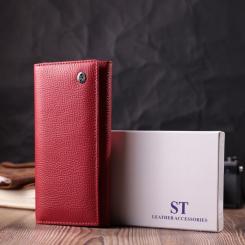 Кошелек ST Leather Из натуральной кожи Красный Фото 9