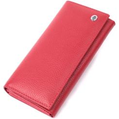Кошелек ST Leather Из натуральной кожи Красный Фото