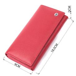 Кошелек ST Leather Из натуральной кожи Красный Фото 2