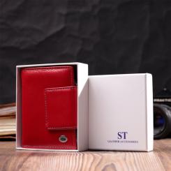 Кошелек ST Leather Кожаный Красный Фото 10