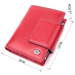 Кошелек ST Leather Кожаный Красный Фото 2