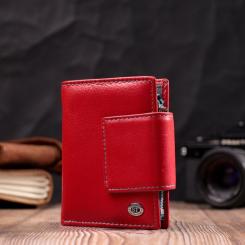 Кошелек ST Leather Кожаный Красный Фото 8