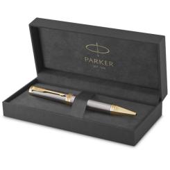 Ручка шариковая Parker INGENUITY Grey Lacquer GT BP Фото 2
