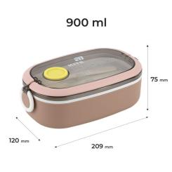 Ланч-бокс Kite 900 мл, бежевий Фото 1