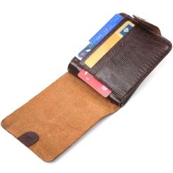 Портмоне Canpellini Из натуральной кожи Коричневое Фото 5