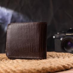 Портмоне Canpellini Из натуральной кожи Коричневое Фото 8