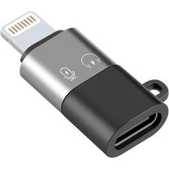 Переходник XoKo USB-C F to Lightning M charger-audio Фото