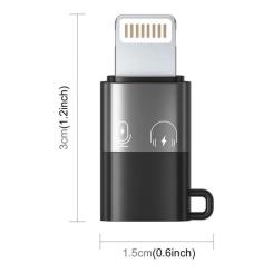 Переходник XoKo USB-C F to Lightning M charger-audio Фото 1