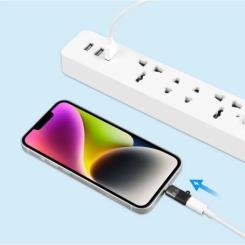 Переходник XoKo USB-C F to Lightning M charger-audio Фото 5