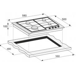 Варочная поверхность PRIME Technics PGH 50023 FIXC Фото 3