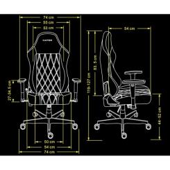 Кресло игровое Hator Darkside 3L PU White Фото 11