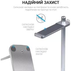 Подставка для гарнитуры OfficePro Aluminum Alloys Silver Фото 9