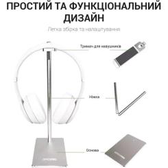 Подставка для гарнитуры OfficePro Aluminum Alloys Silver Фото 10