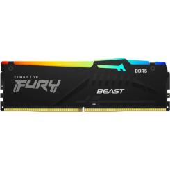 Модуль памяти для компьютера Kingston Fury (ex.HyperX) DDR5 128GB (2x64GB) 5600 MHz Beast RGB Фото 1