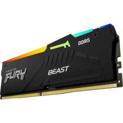 Модуль памяти для компьютера Kingston Fury (ex.HyperX) DDR5 128GB (2x64GB) 5600 MHz Beast RGB Фото 3