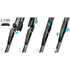 Щетка стеклоочистителя OXIMO 550/550 мм Фото 1