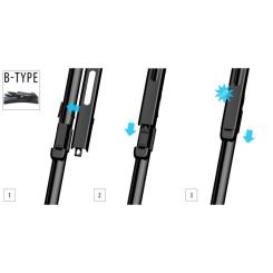 Щетка стеклоочистителя OXIMO 700+525мм Фото 2