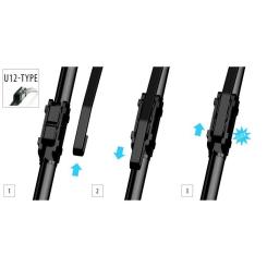 Щетка стеклоочистителя OXIMO безкаркасна 800 mm / 32 Фото 2