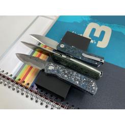 Нож Maserin Power, Magnacut, fat carbon arctic blue Фото 9