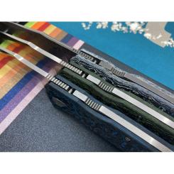 Нож Maserin Power, Magnacut, fat carbon arctic blue Фото 8