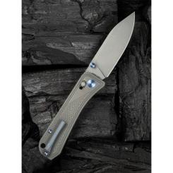 Нож Weknife Bougie Banter, Stonewash, титан Фото 10