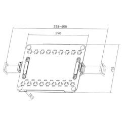 Подставка для ноутбука OfficePro для кронштейнов VESA 75x75, 100x100 Фото 4