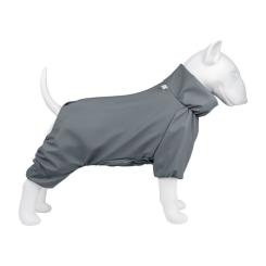 Дождевик для животных WAUDOG Clothes водонепроницаемый S35 серый Фото 2